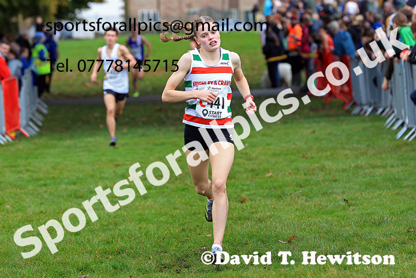 Womens under-17s, 2024 Northern Cross Country Relays, Graves Park, Sheffield.   Photo: David T. Hewitson/Sports for All Pics